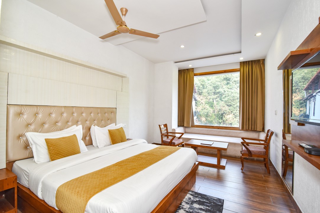 Super Deluxe Room valley view — Hotel Mist Wood Dalhousie